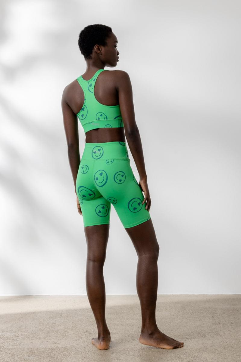 Short Lucky Green Set | Hey Honey Yoga & Active Wear