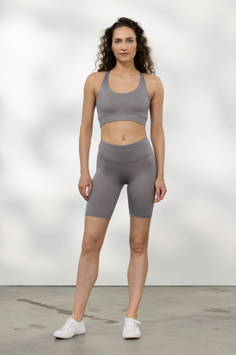 Criss-Cross Bra Stone | Hey Honey Yoga & Active Wear