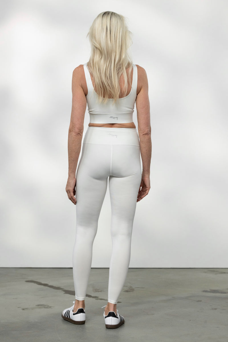 Leggings White | Hey Honey Yoga & Active Wear