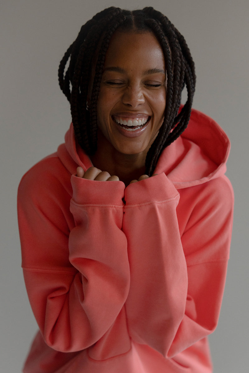 Hoodie Peach | Hey Honey Yoga & Active Wear