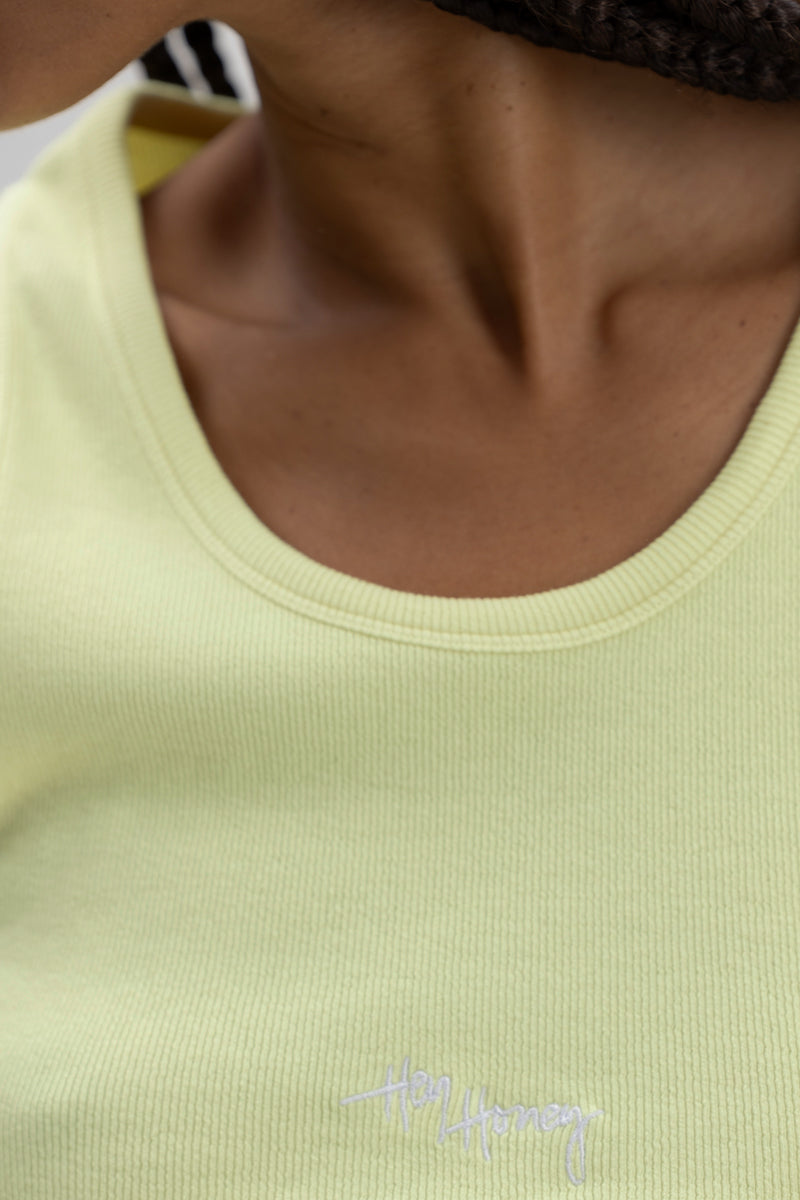 Rib Tank Lemon | Hey Honey & Active Wear