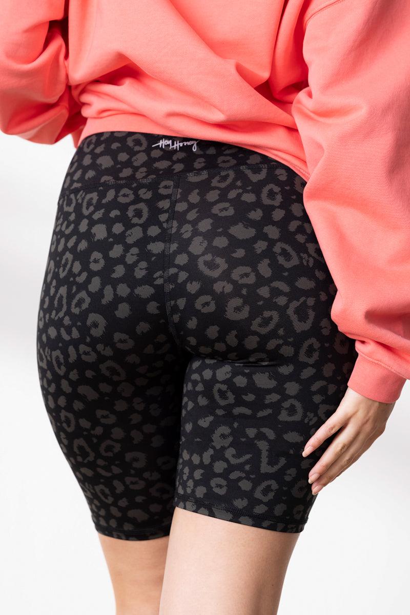 Biker LEO Black | Hey Honey Yoga & Active Wear
