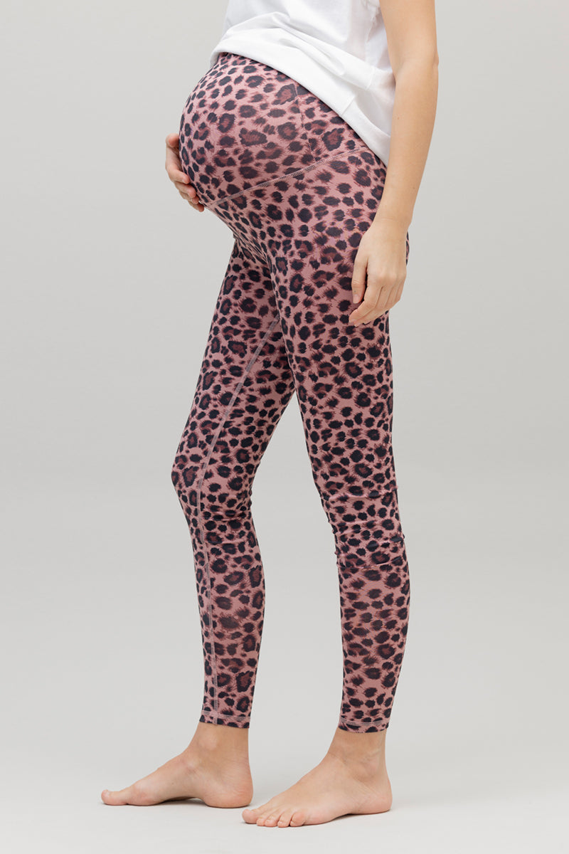 Maternity Leggings Leo Rose | Hey Honey Yoga & Active Wear