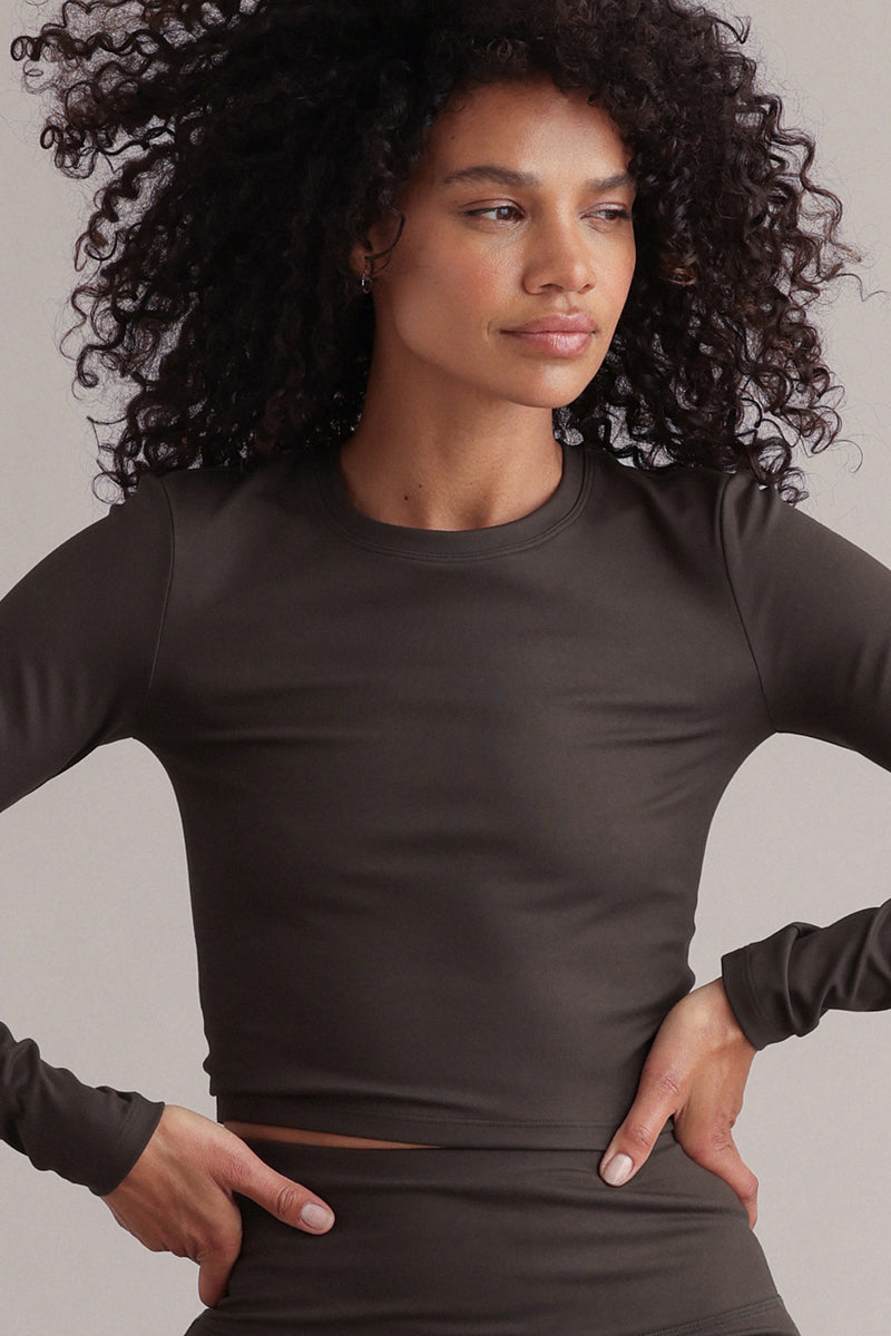 Longsleeve Cropped Always Dressed Forest Night | Hey Honey & Active Wear