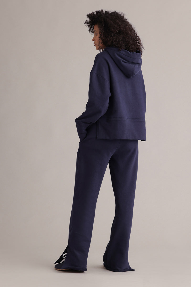 Cozy Hoodie Long Cuffs Baritone Blue | Hey Honey & Active Wear