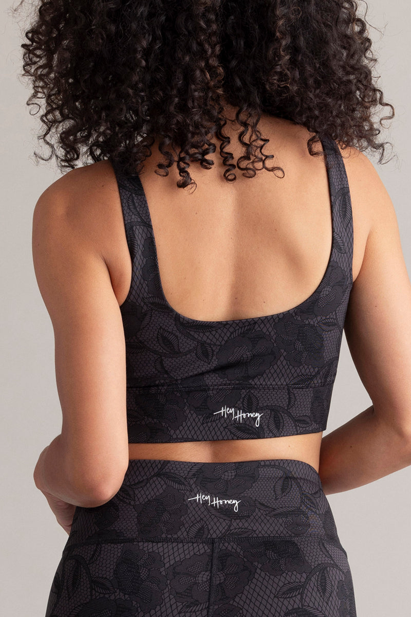 Cropped Leggings Dark Lace | Hey Honey & Active Wear