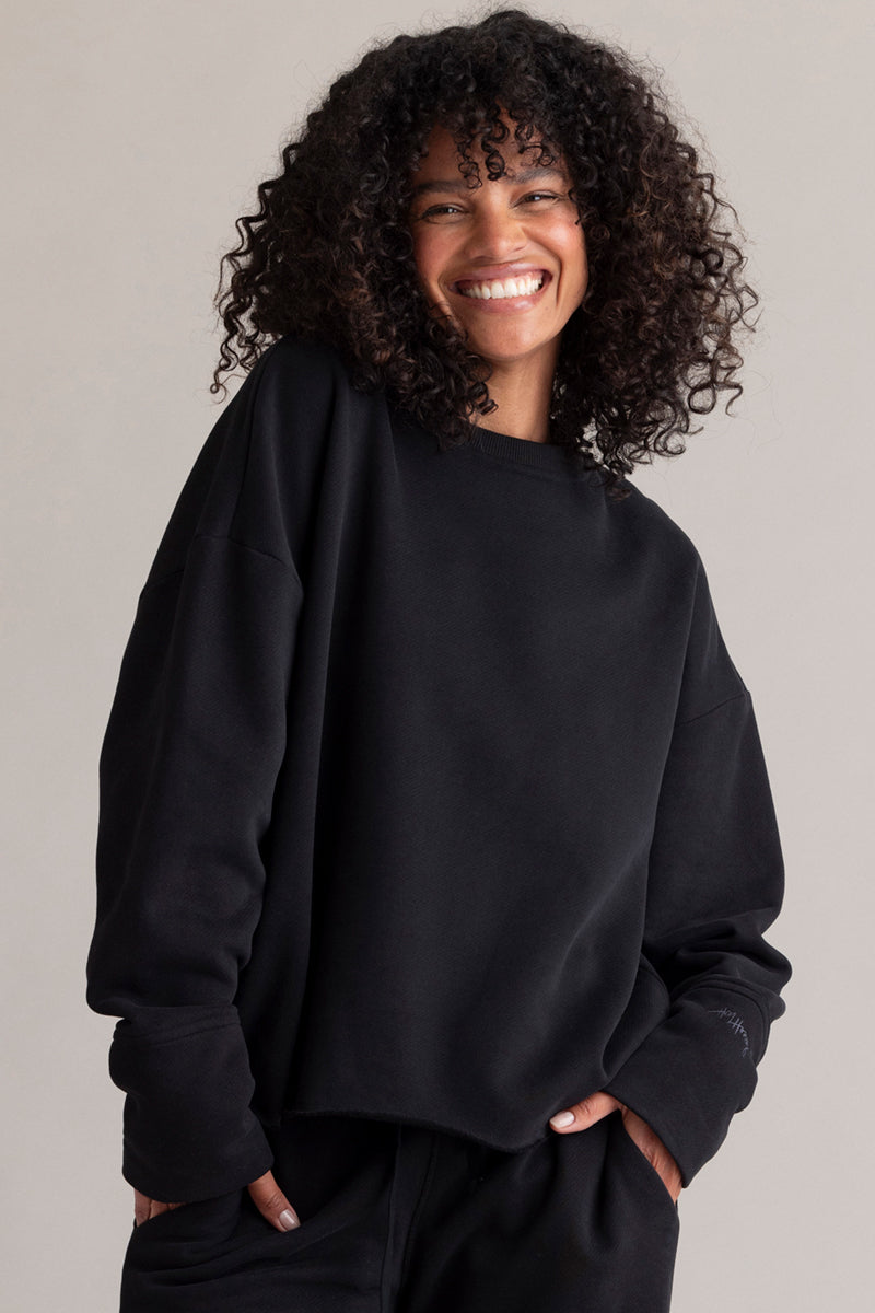 Cozy Sweat Black Set | Hey Honey & Active Wear