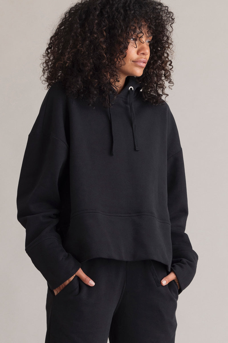 Cozy Hoodie Long Cuffs Black | Hey Honey & Active Wear