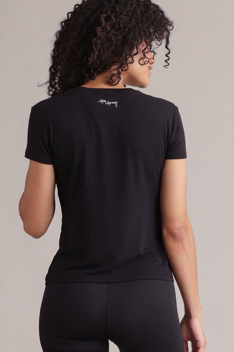 Active T-Shirt Black | Hey Honey & Active Wear