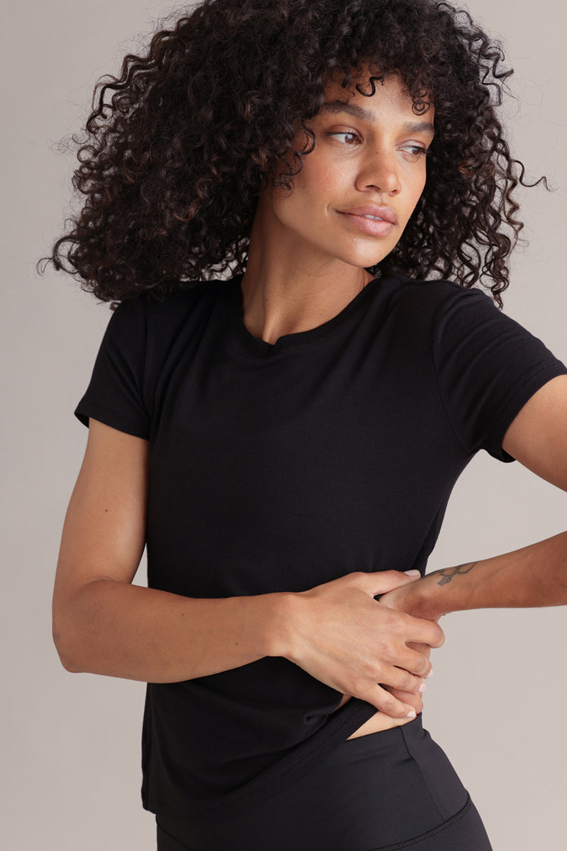 Active T-Shirt Black | Hey Honey & Active Wear