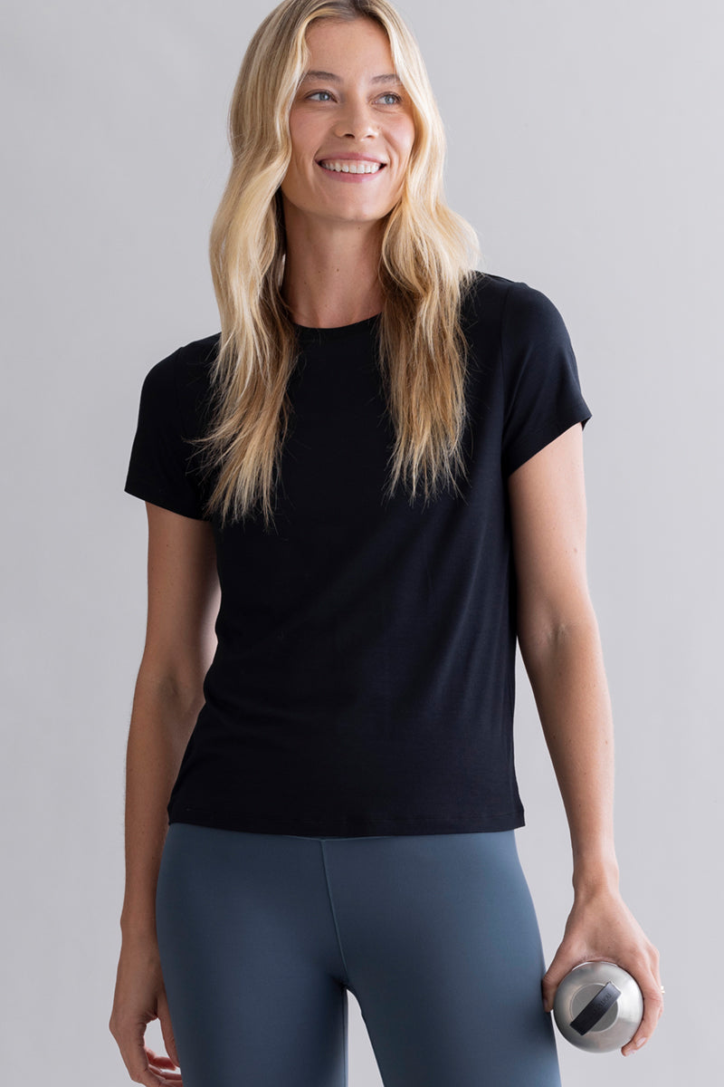 Active T-Shirt Black | Hey Honey & Active Wear