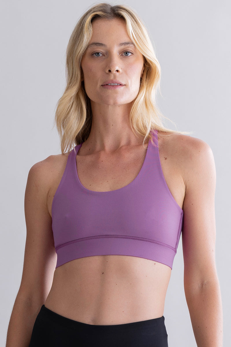 Criss-Cross Bra Striking Purple