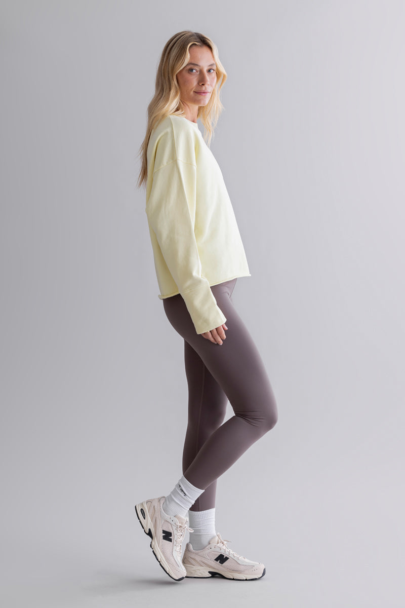 Open Edge Sweater Yellow | Hey Honey & Active Wear