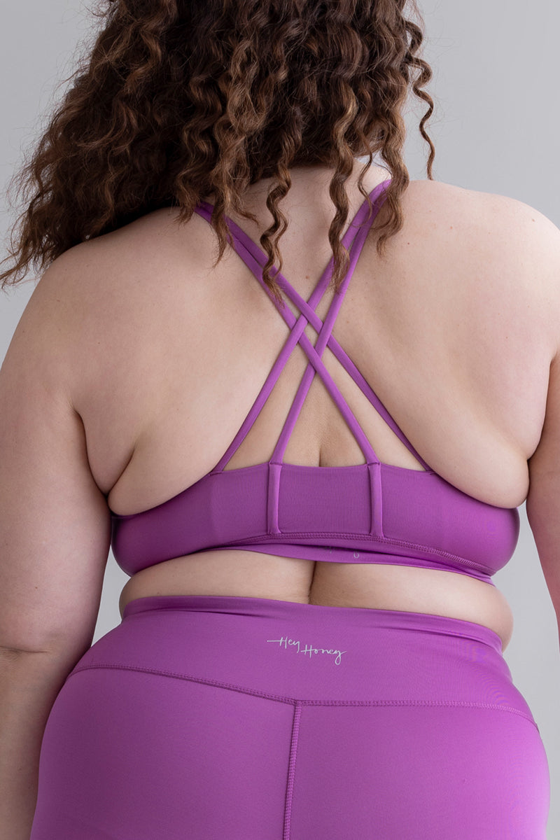 Criss-Cross Bra Striking Purple