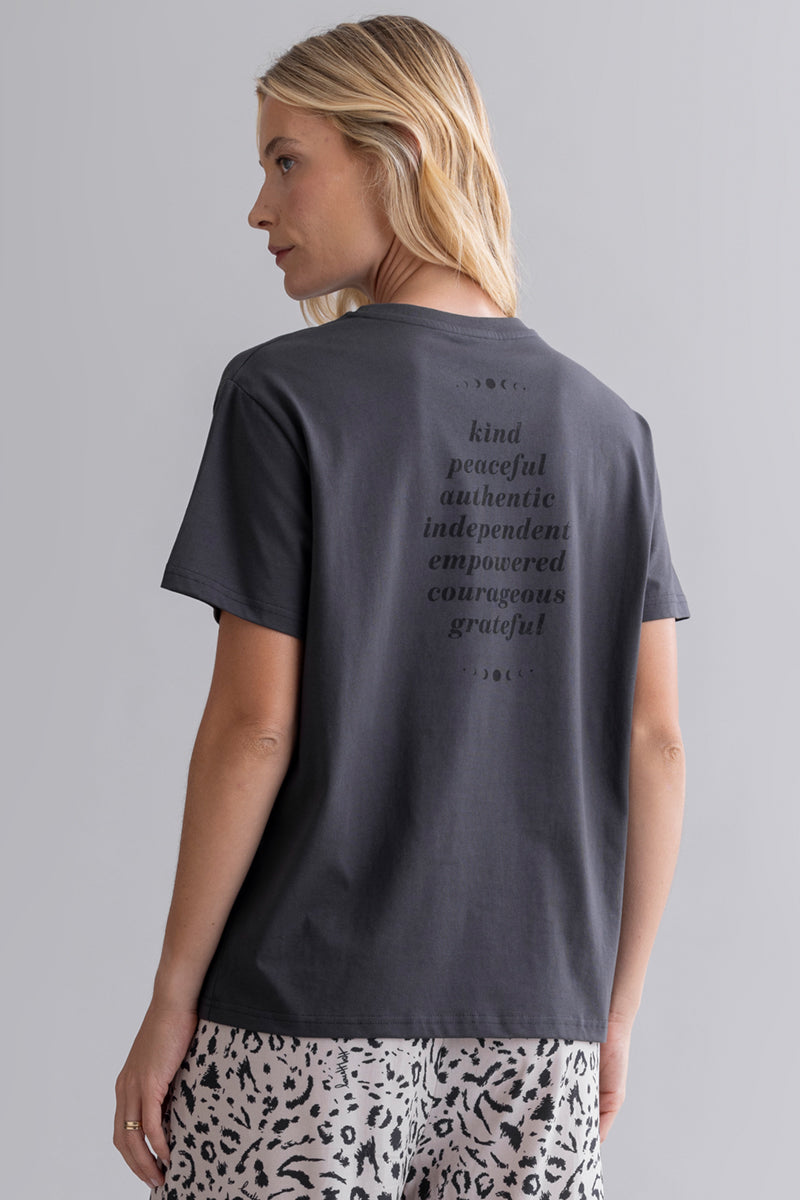 T-Shirt Kind Dark Grey | Hey Honey & Active Wear