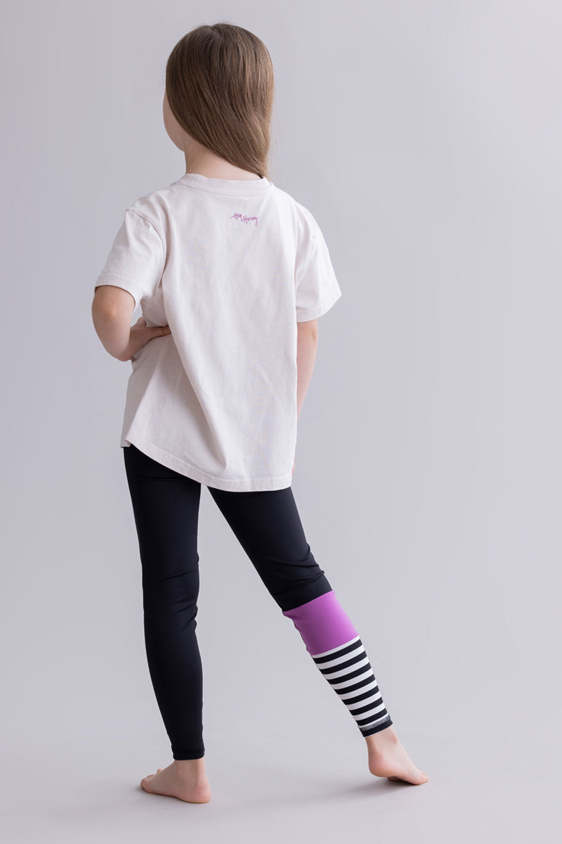 Kids Leggings Surf Style Striking Purple