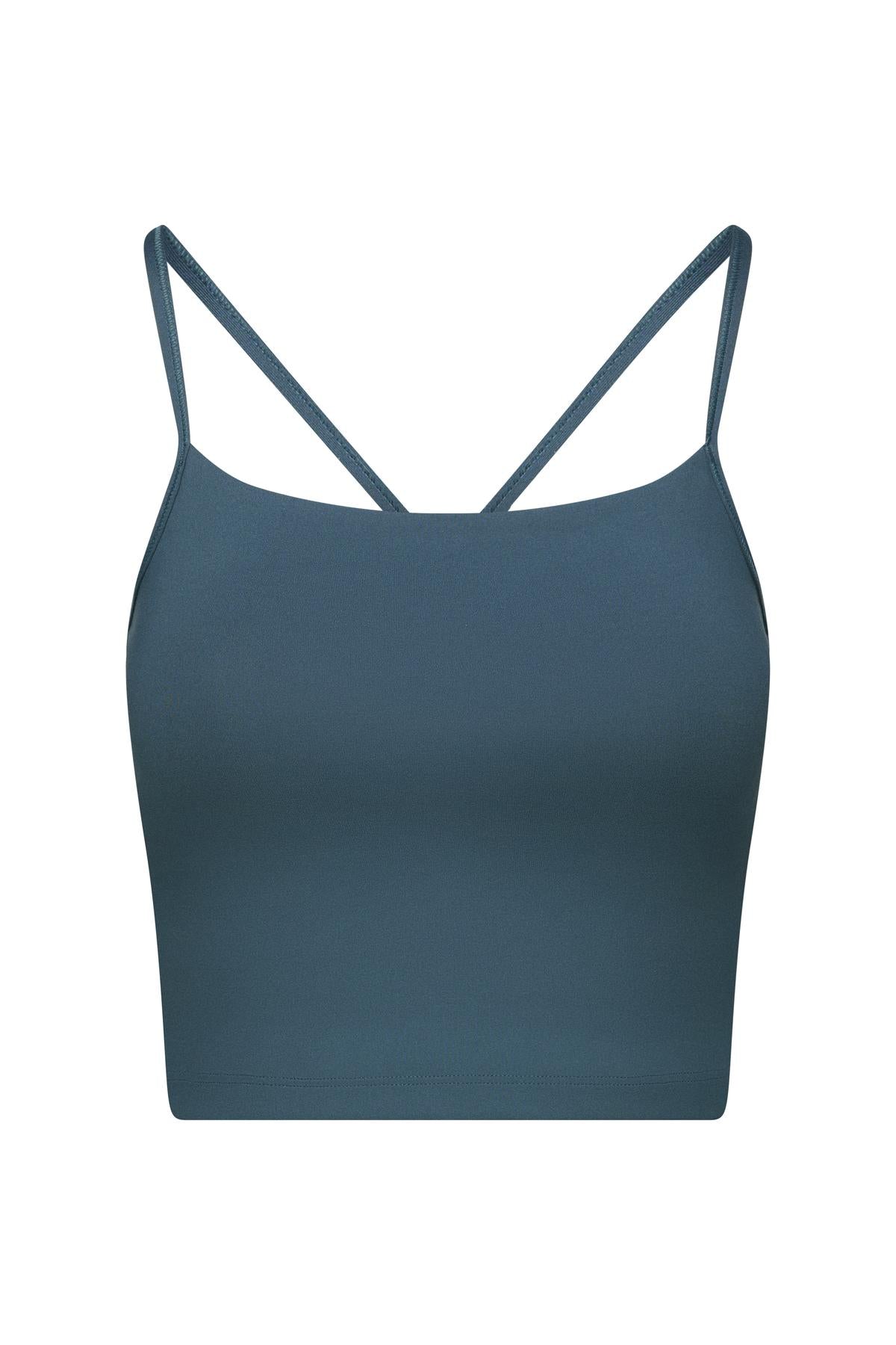 Longline Bustier Cotton Touch Teal | Hey Honey & Active Wear
