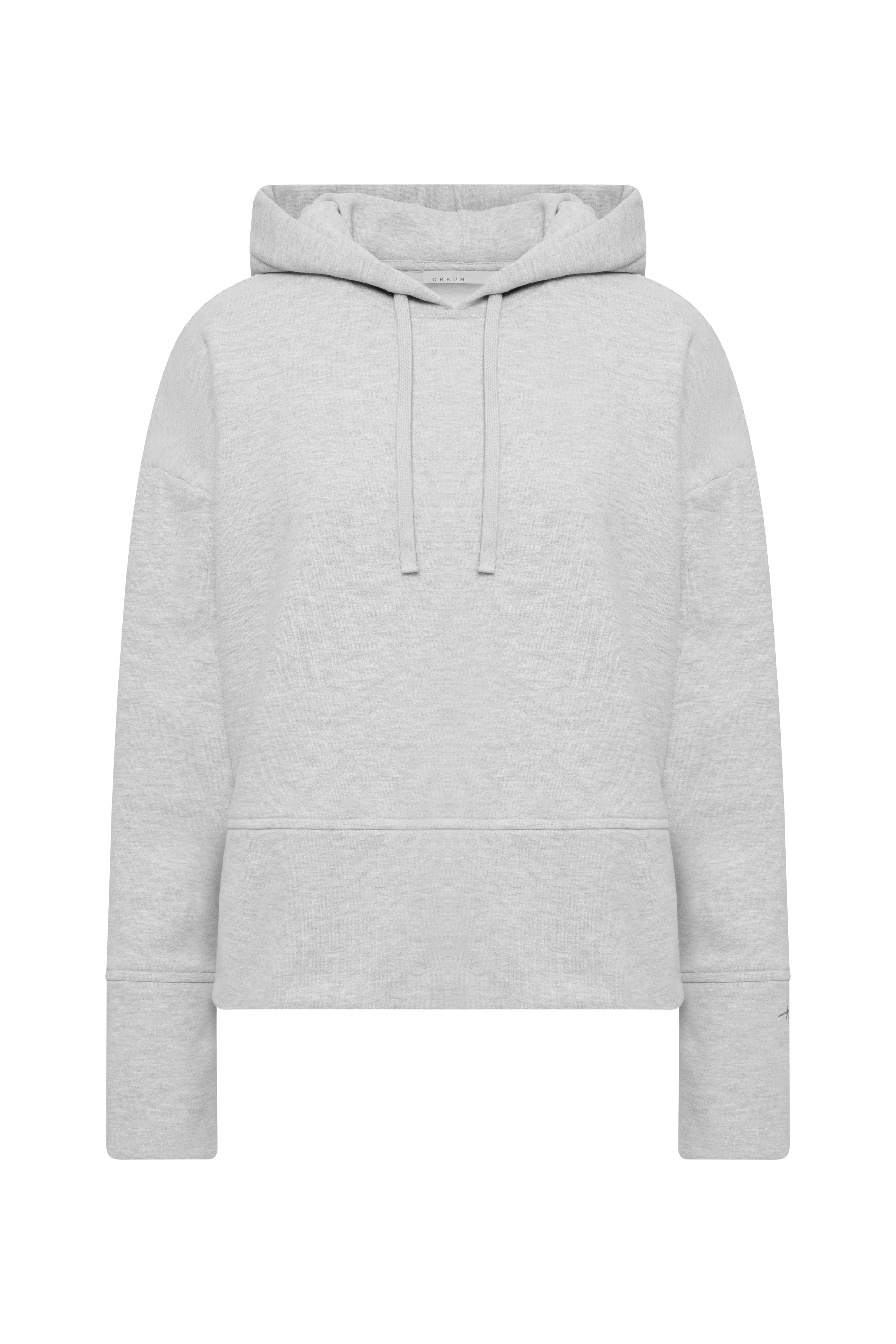 Cozy Hoodie Long Cuffs Grey Melange | Hey Honey & Active Wear