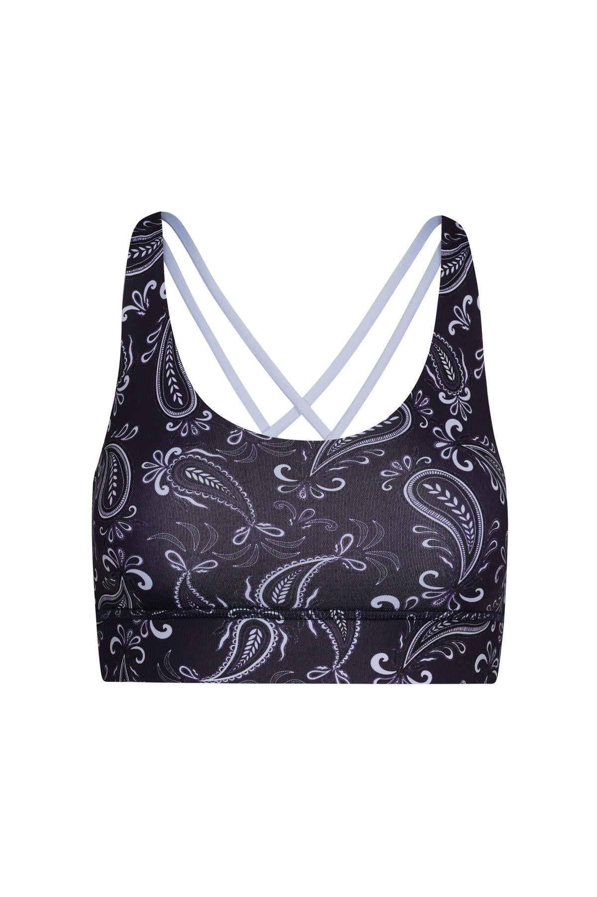 Criss-Cross Bra Bandana Eclipse | Hey Honey Yoga & Active Wear