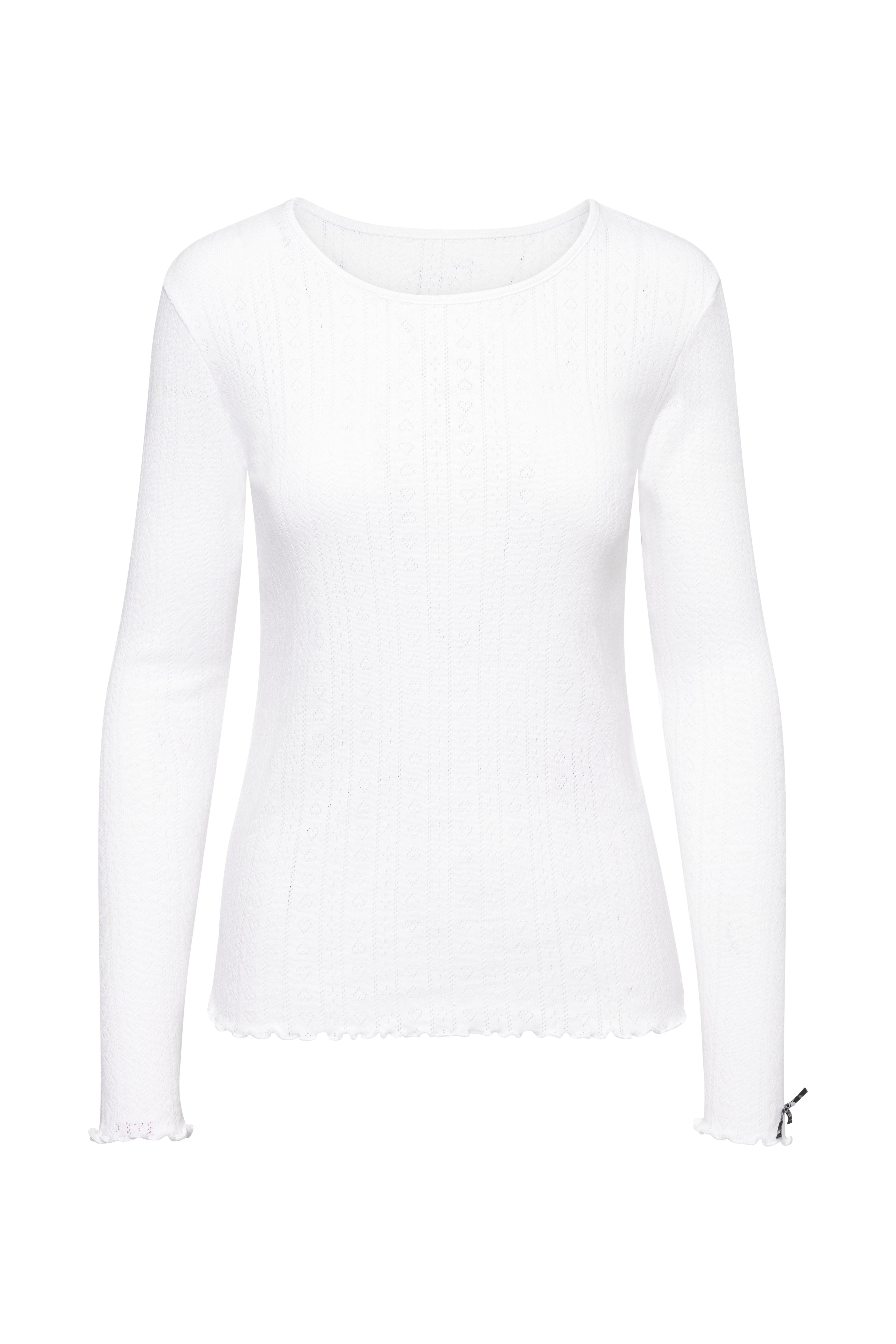 Longsleeve Pointelle White | Hey Honey & Active Wear