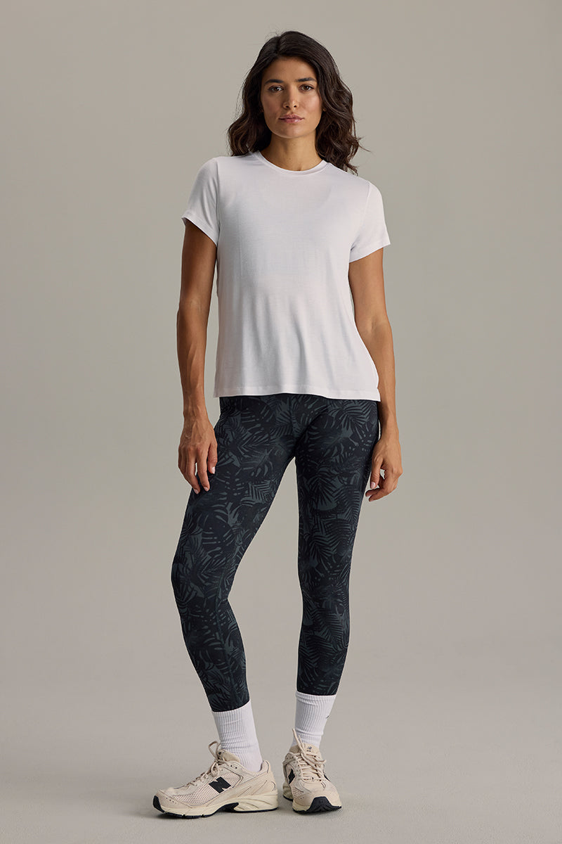 Active Wrap Tee White | Hey Honey & Active Wear