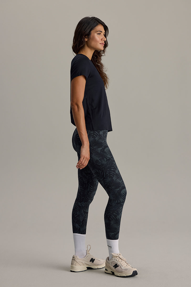 Active Wrap Tee Black | Hey Honey & Active Wear