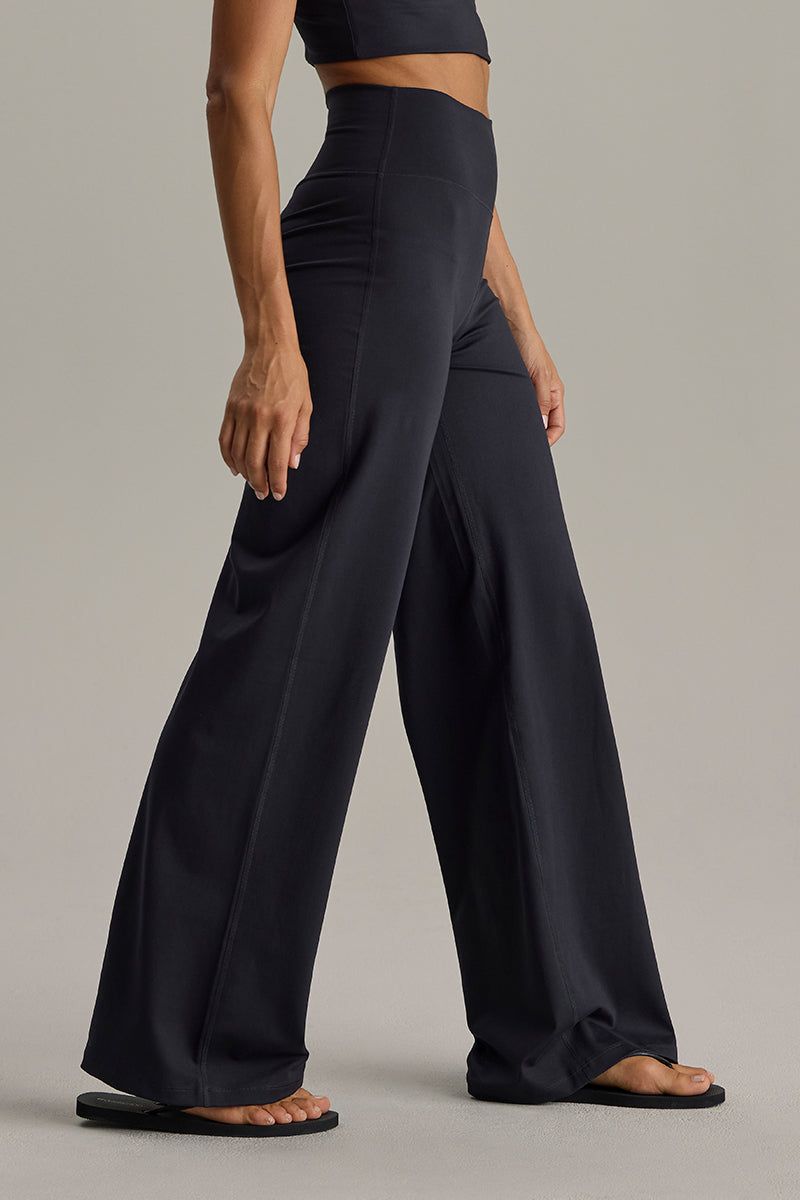Wide Leggings Cotton Touch Black | Hey Honey & Active Wear