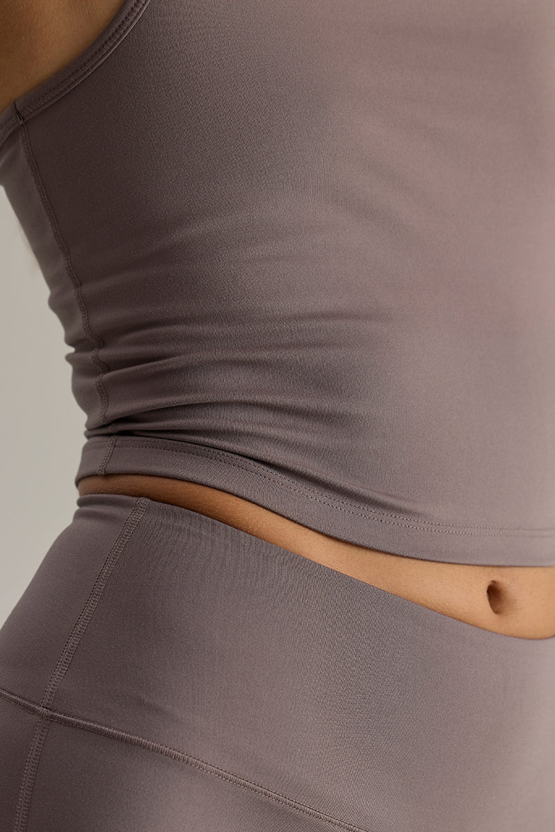Wide Leggings Cotton Touch Taupe | Hey Honey & Active Wear