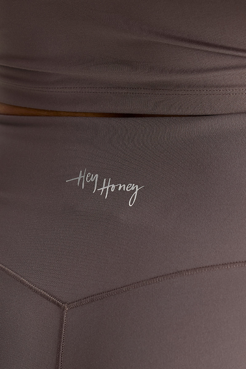 Wide Leggings Cotton Touch Taupe | Hey Honey & Active Wear