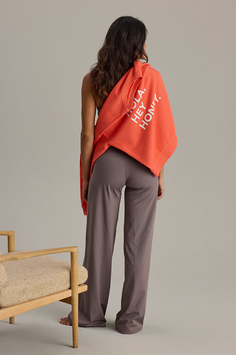 Sweater Hey Hot Coral Washed | Hey Honey & Active Wear