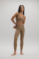 Leggings Cropped Leo Biscuit | Hey Honey Yoga & Active Wear