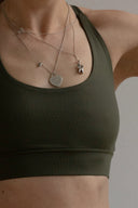Criss-Cross Bra Forest Night | Hey Honey Yoga & Active Wear