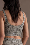 Bustier Print Feather | Hey Honey Yoga & Active Wear