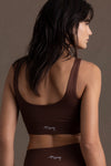 Bustier Unicolor Chocolate | Hey Honey Yoga & Active Wear