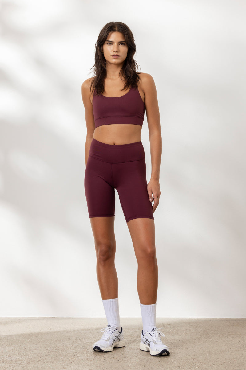 Criss-Cross Bra Fig | Hey Honey Yoga & Active Wear