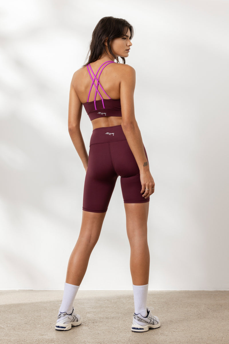 Criss-Cross Bra Fig | Hey Honey Yoga & Active Wear