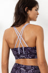 Criss-Cross Bra Print Bandana Eclipse | Hey Honey Yoga & Active Wear