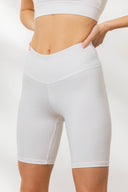 Biker White | Hey Honey Yoga & Active Wear