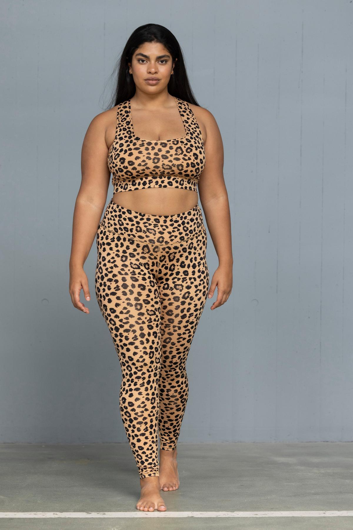 Leggings Classic Leo Biscuit | Hey Honey Yoga & Active Wear