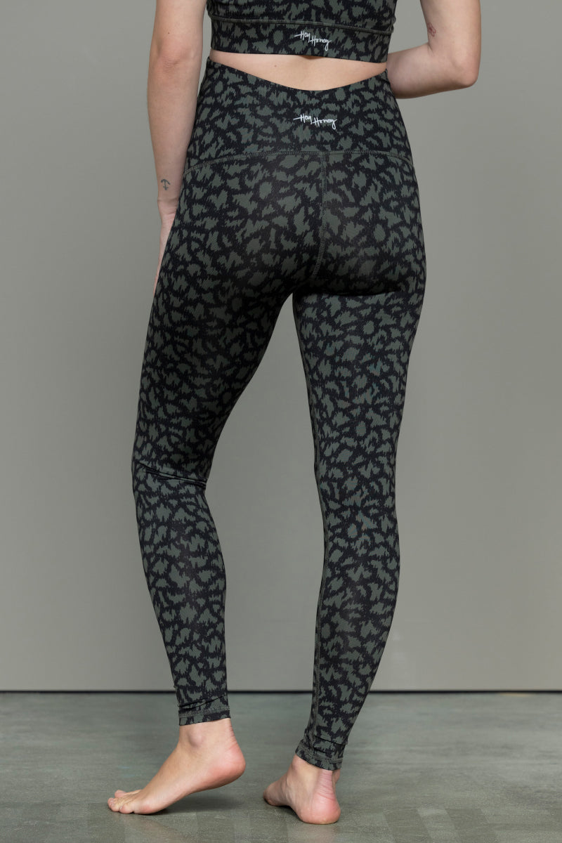 Maternity Leggings Safari Pine | Hey Honey Yoga & Active Wear