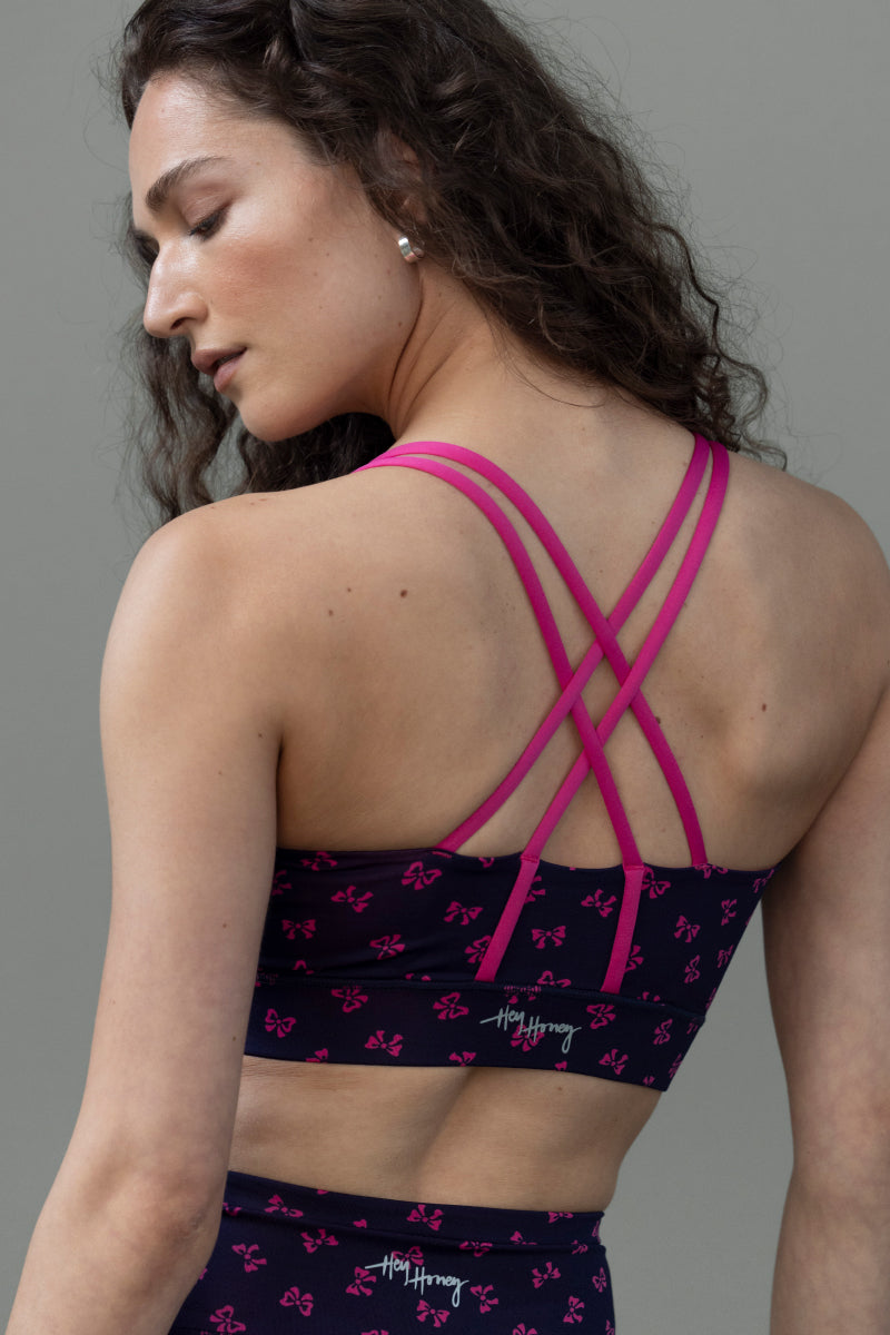 Criss-Cross Bra Bows | Hey Honey Yoga & Active Wear