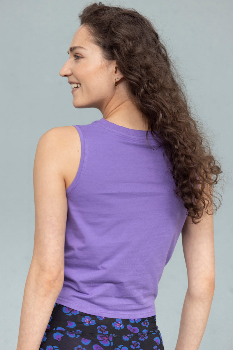 Cropped Top Violet | Hey Honey Yoga & Active Wear