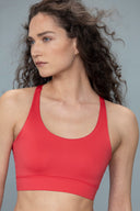 Criss-Cross Bra Hibiscus | Hey Honey Yoga & Active Wear