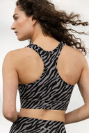 Racerback Bra Zebra Stone | Hey Honey Yoga & Active Wear