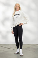 Sweater Academie White | Hey Honey Yoga & Active Wear