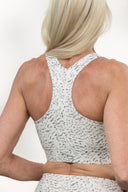Racerback Bra Feather White | Hey Honey Yoga & Active Wear