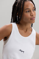 Rib Tank White | Hey Honey & Active Wear