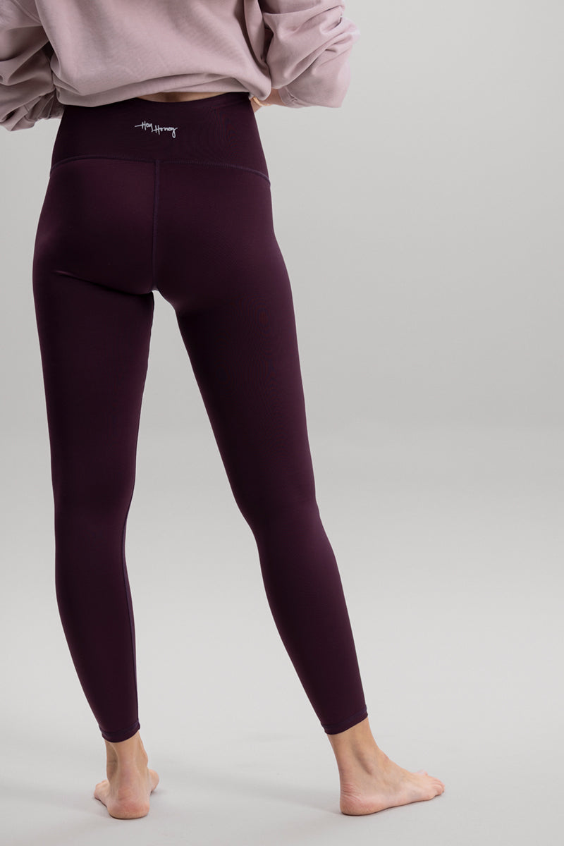 Maternity Leggings Wine | Hey Honey Yoga & Active Wear