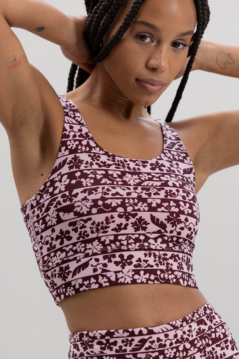 Bustier Flower Bordure | Hey Honey Yoga & Active Wear