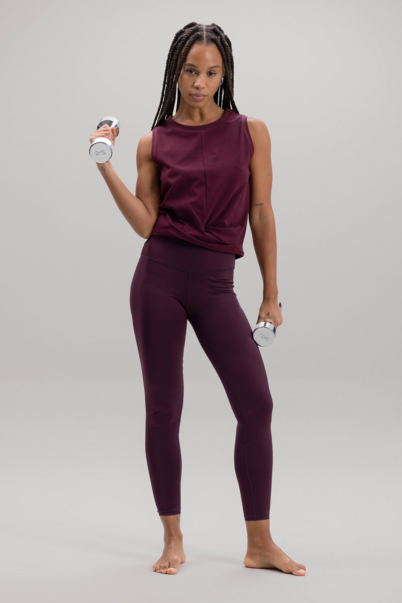 Cropped Top Wine | Hey Honey & Active Wear